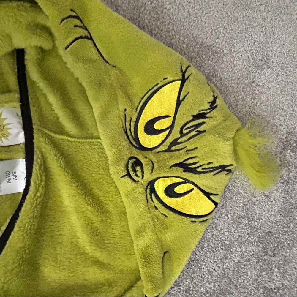 Grinch Hooded Men's Robe - Green - Picture 3 of 3